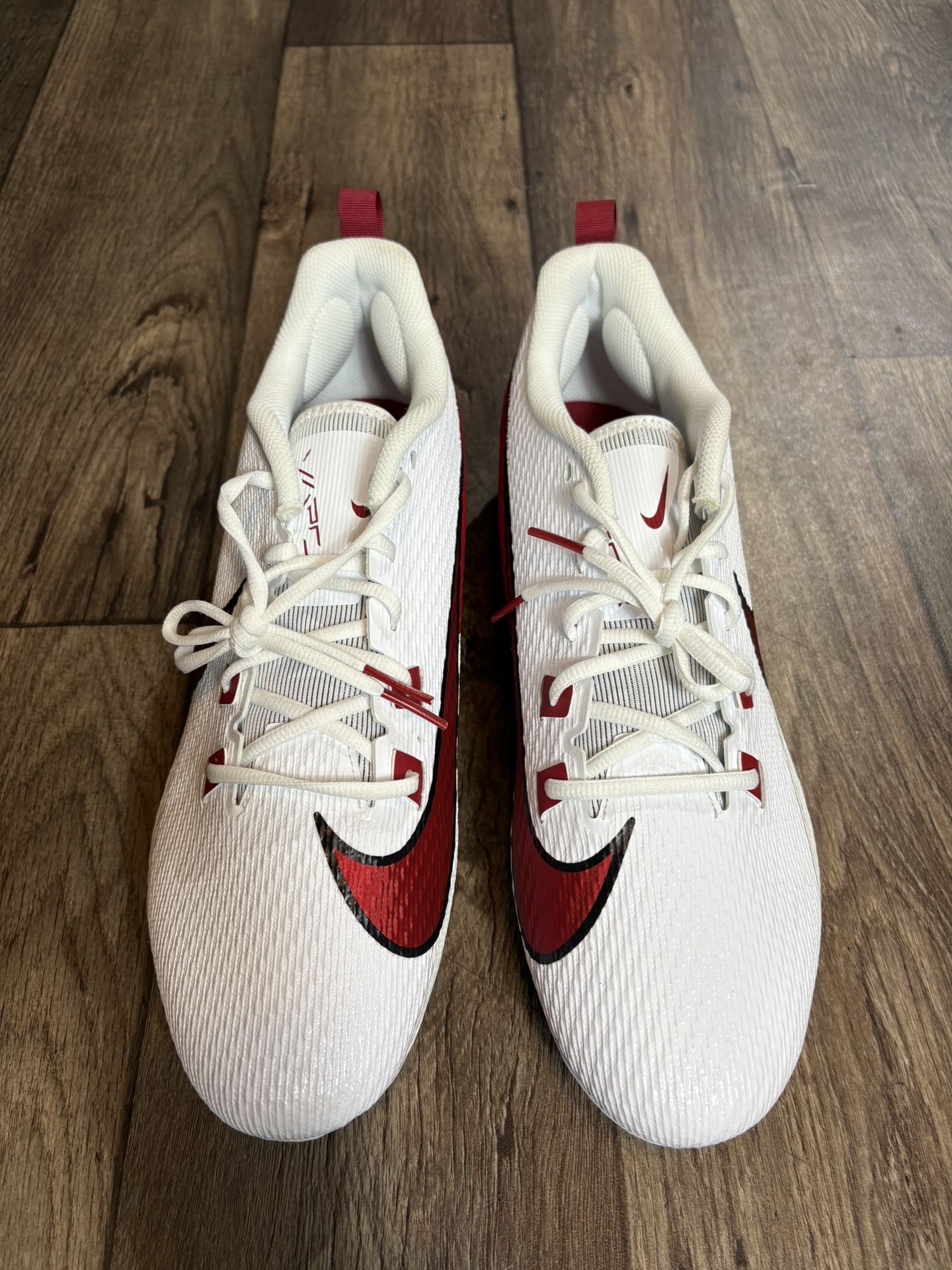 Nike Vapor Edge Speed 360 2 Football FQ4045-104 White Team Crimson Mens Size 15