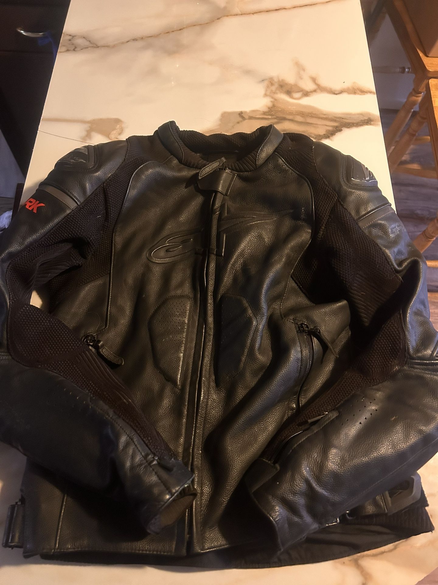alpinestars leather jacket