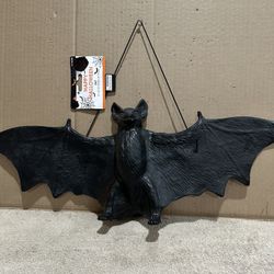 Halloween Hanging Black Bat.