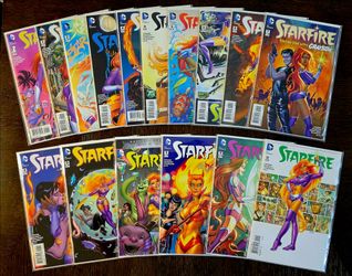 StarFire #1-12 Complete Run + 4 Variants DC Comics 2015/2016 NM-MINT WHT PGS🔥🔥
