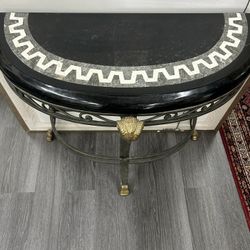 Console Table With Black Marble Top