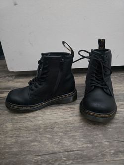 Dr. Martens Toddler Black Leather Boots