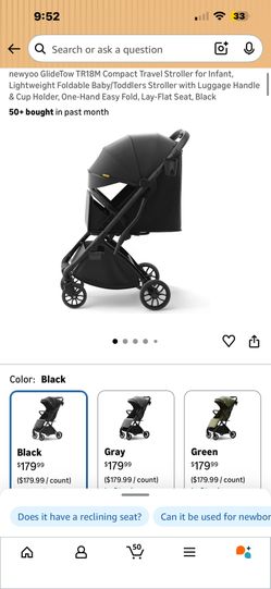 Compact travel stroller