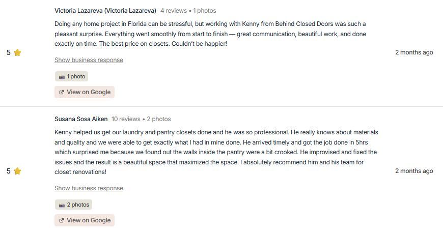 Master Walk in White Closet with Double Top Shelf. Everything is Adjustable.