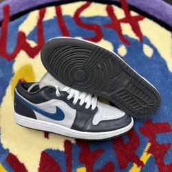 Air Jordan 1 Low Anthracite Industrial Blue 