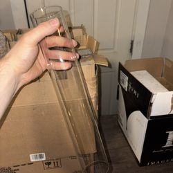 NEW HURRICANE VASES And Candles
