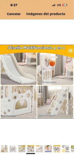 4-in-1 Kids Indoor Slide Play Set