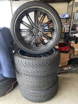 Set De Rines 24 Pulgadas Están Pintados Llantas Se Usan Pero Remplazar 2 