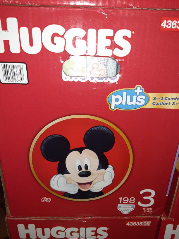Huggies litter Movers Size 3 198 Diapers $45