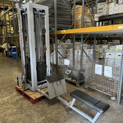 4 Stack Commercial Multi Gym Station- Low Row, 3 Adjustable Pulleys - Delivery Available