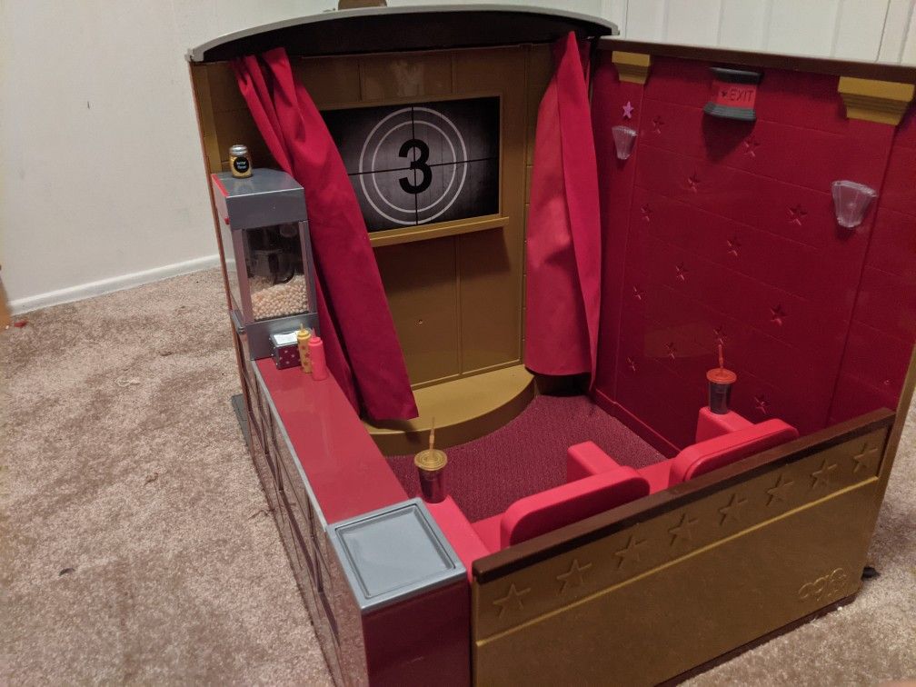 Our Generation Movie Theatre Playset For 18" Dolls