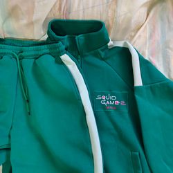 Official Netflix Squid Game 2 Promo Track Suit L/XL Halloween Green Set Costume