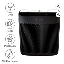 Honeywell Air Purifier, HPA5200B, 360 sq ft, HEPA Filter, Allergen+ Plus, Smoke, Pollen, Dust Reducer