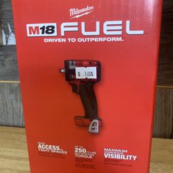 Milwaukee M18 FUEL GEN-3 18V Lithium-Ion Brushless Cordless 3/8 in. Compact Impact Wrench with Friction Ring (Tool-Only)