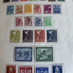Germany 🇩🇪 – Anglo American SOV zones posted stamp collection 27 unused condition stamps 1947–48