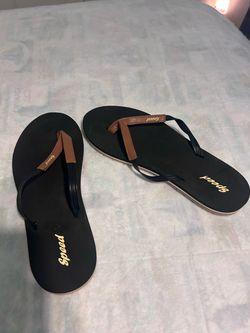 Speed Flip Flop Sandals Black and Brown