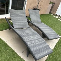 Outdoor Chaise Pool Lounge Chair