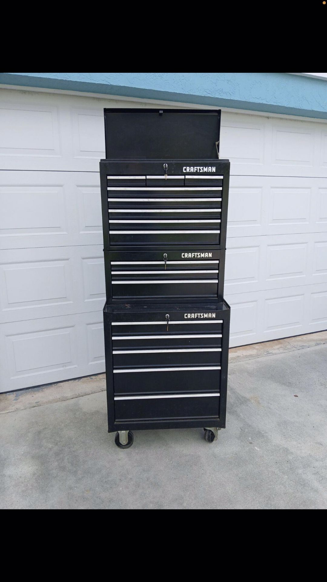 Craftsman 3 Section Rolling Toolbox 