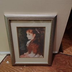 Print Of Renoir's Famous Painting "Mademoiselle Irene"