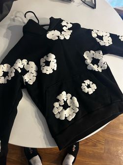 Denim Tears Hoodie - Black & White (Size Small)