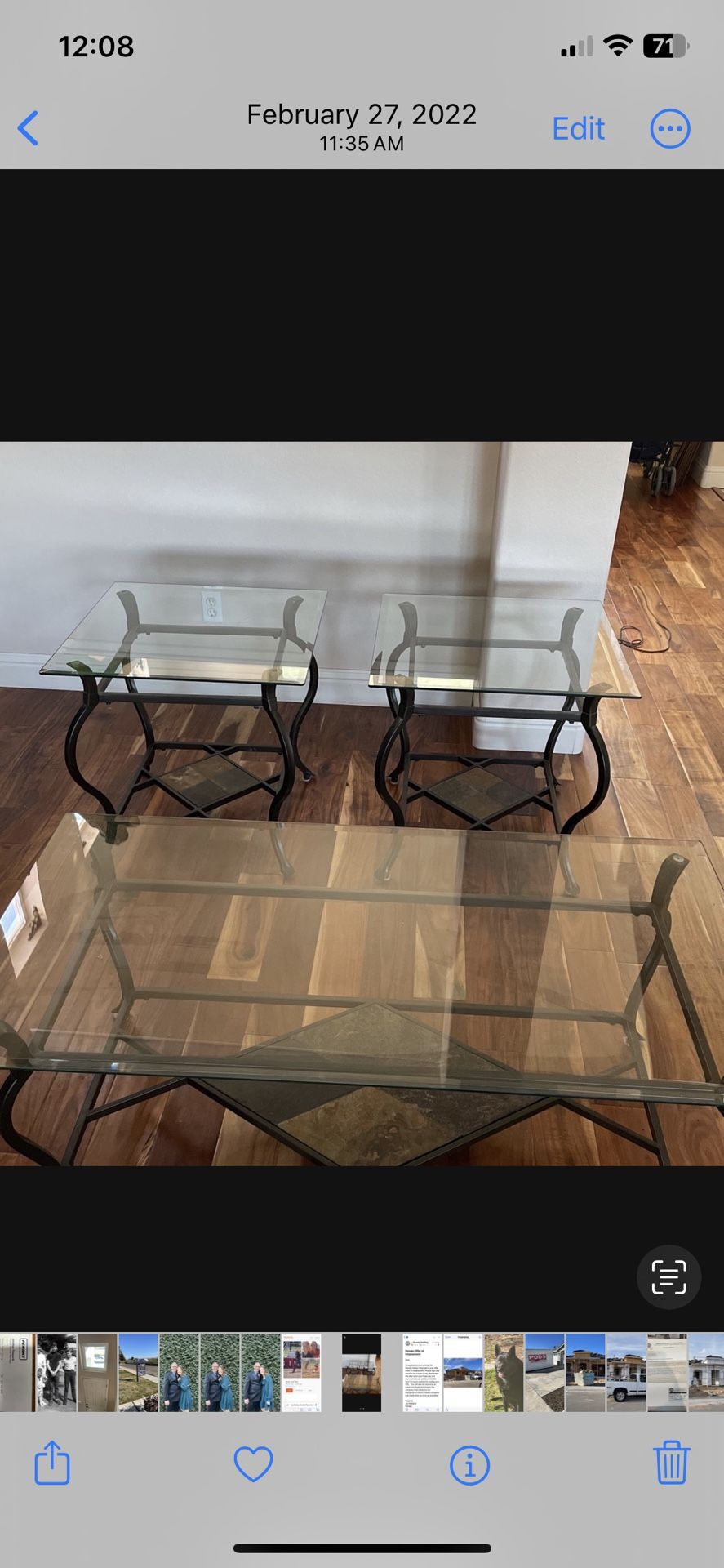 Coffee Table And End Table Set