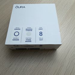 Oura Ring Gen3 Brushed Titanium Size 8