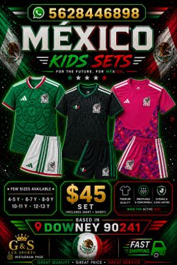 Mexico kids set jersey