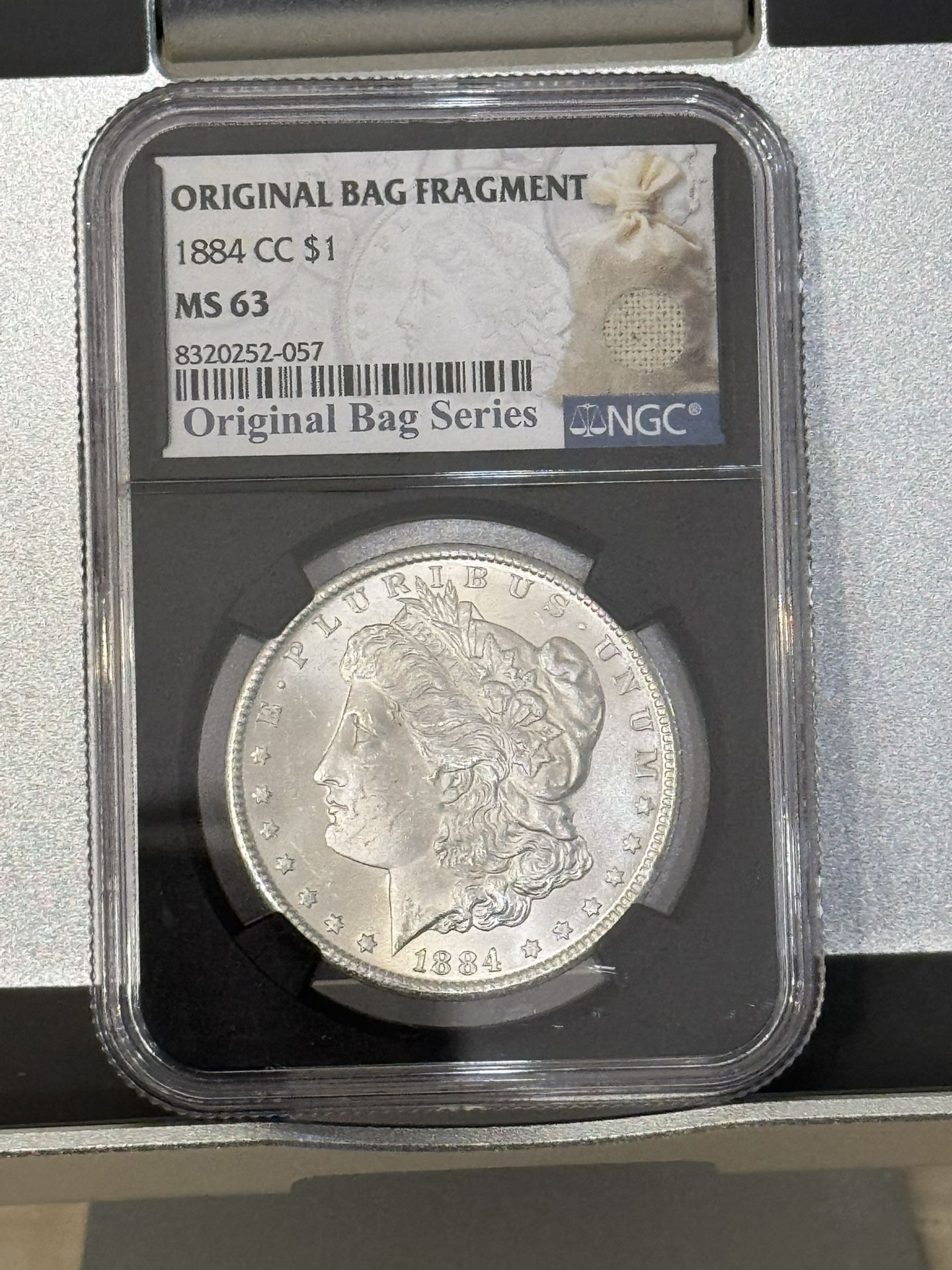 1884 CC Morgan Silver Dollar MS 63 Graded