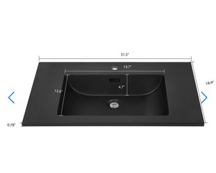 31.5" streamline Vanity Top