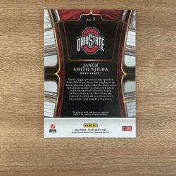 Jaxon Smith-Njigba Panini Selec Rookie Card 