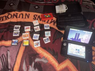 Nintendo 3DS XL Bundle (32GB SD Card) + 12 Games + Charger + Case