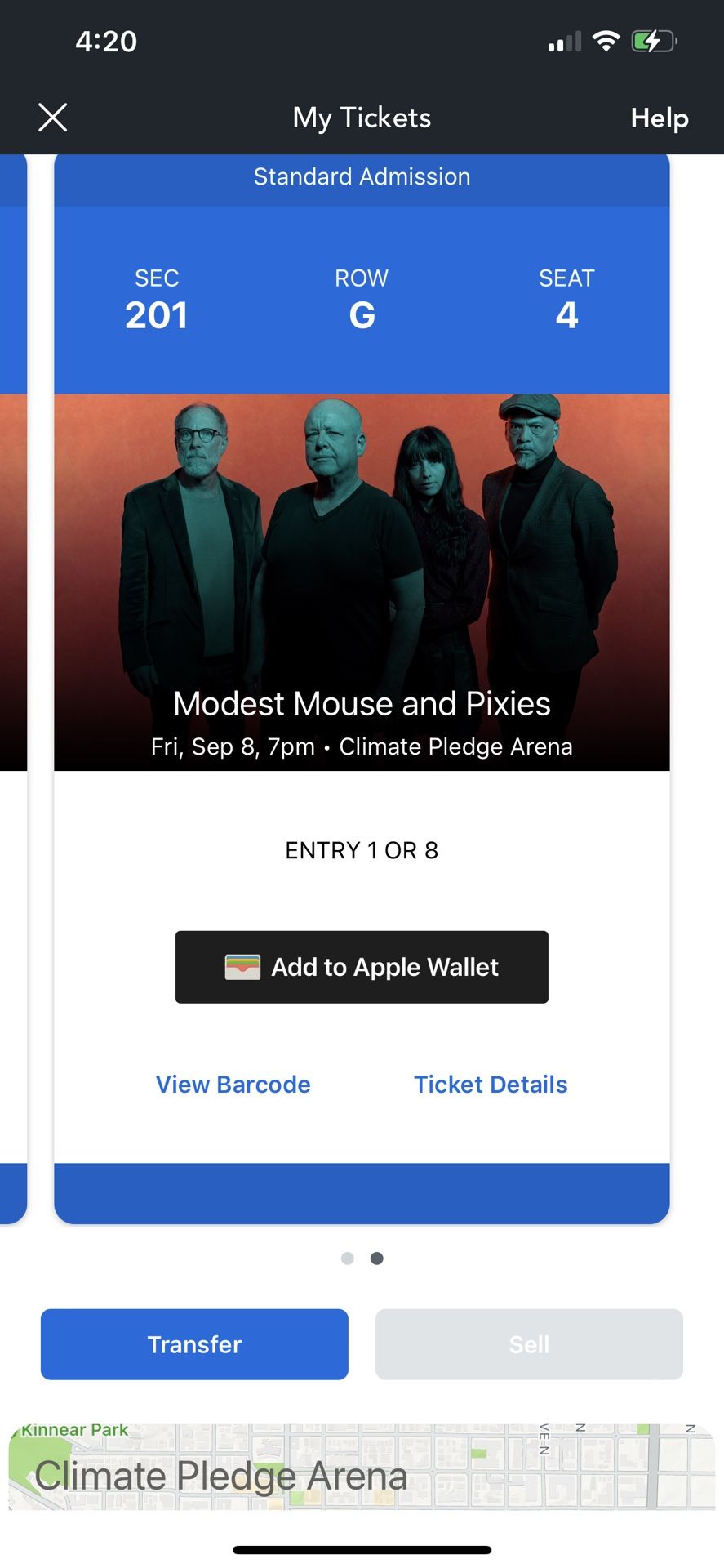 Modest Mouse and Pixies Tickets (2)