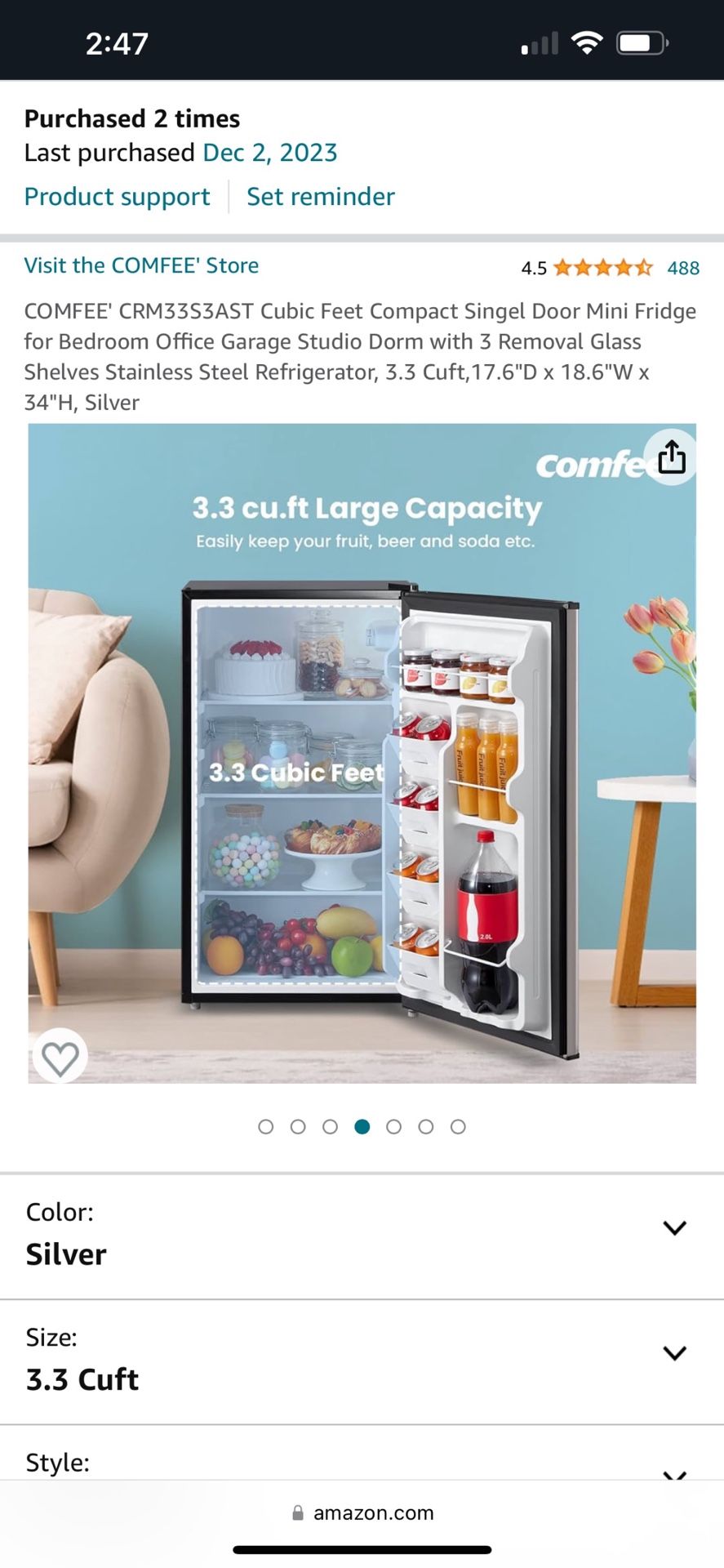 Never Opened Mini Fridge