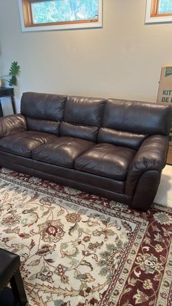 Leather Sofa and Loveseat