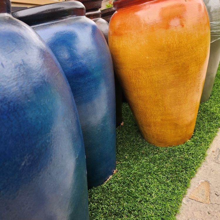 32"tall Terracotta Clay Pots In Various Colors ($95°°each)the best prices, quality and excellent service at Casa Barajas ClayPots #1