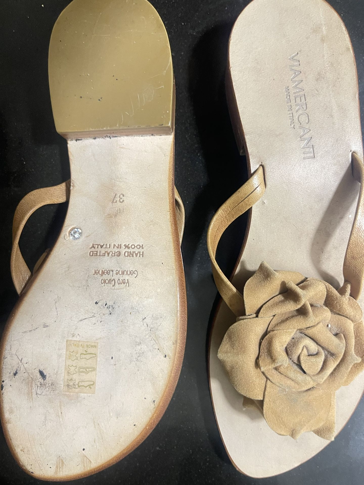 Monolo Blahnik Leather Sandals