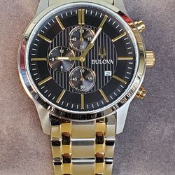 New Men's TwoTone Bulova Watch