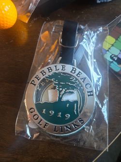 Pebble beach bag tag