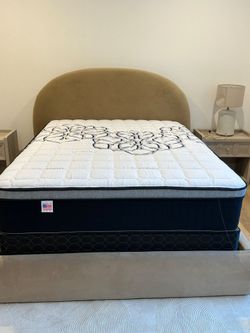 King Size Mattress Pillow Top New bedframe not included sold separately