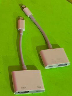 $23 each Lightning to HDMI Adapter iPhone to TV Digital AV Converter for Apple iPhone 14 13 12 11 iPad Monitor Projector Screen Mirroring Charge Port