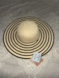 NWT Shade & Shore Women's Packable Straw Floppy Hat