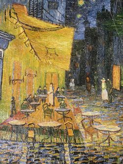 Reproduction Oil Painting of Café Terrace at Night by Vincent van Gogh On Canvas