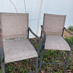 Two Patio High Chairs, Very Good For Get Together 