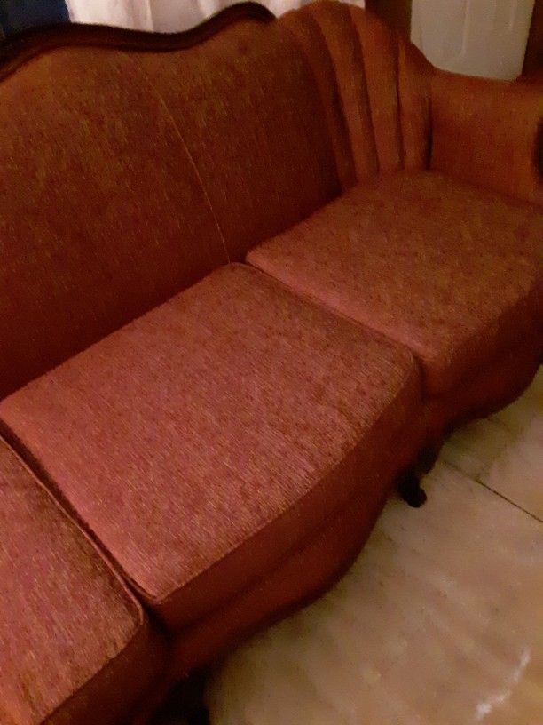 Vintage French Provincial Sofa Couch And Chair