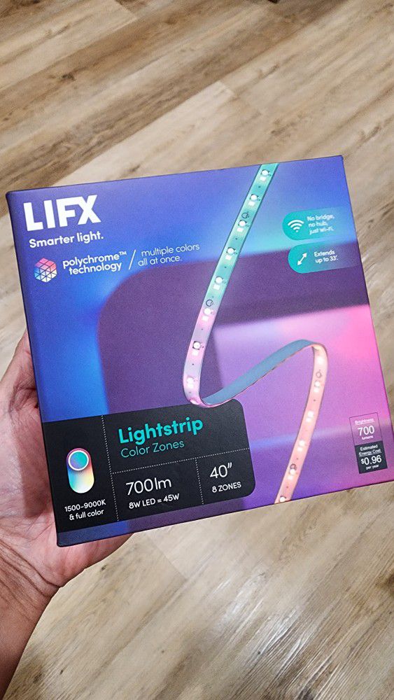 LIFX Lightstrip Color Zones, Wi-Fi Smart LED Light Strip