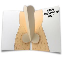 Pop Up Dick Card - Happy Birthday Gift