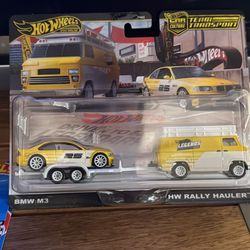 Hotwheels BMW E46 M3 w/ Rally Hauler 