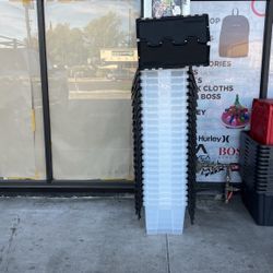 12 Gallons Storage Bins Clear $8 Each Z