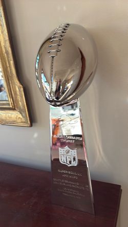 Seahawks Super Bowl XL Lombardi Trophy with Sam Darnold autograph and Beckett authenticity