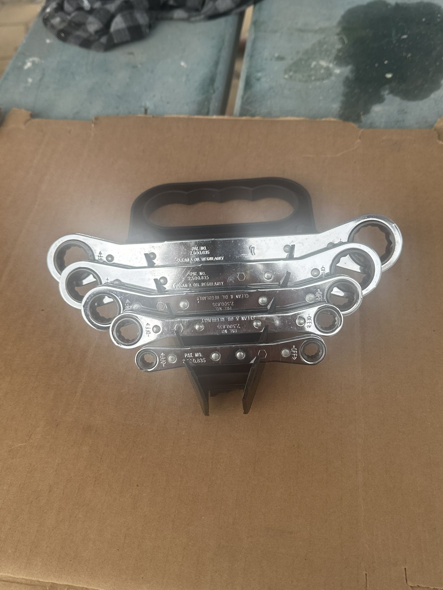 Double Box End Wratcheting Wrench Craftsman Straight